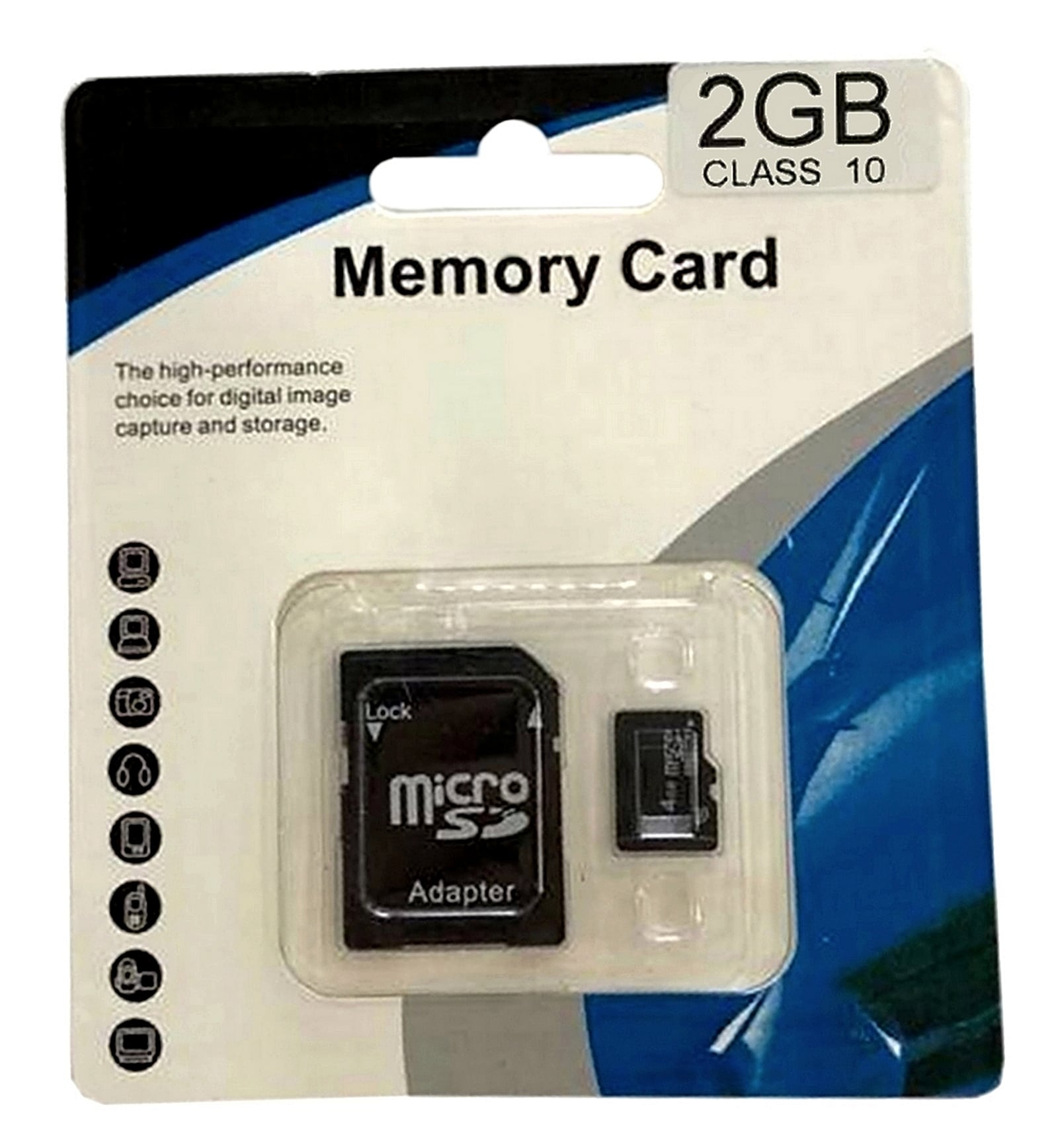 Tarjeta Micro SD de 2 GB con adaptador de tarjeta SD